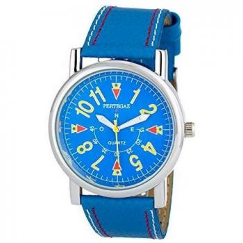 Pertegaz P33004-A Men's Analog Quartz Watch with Genuine Leather Strap (41mm)