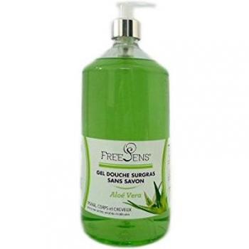 FREE SENS - Gel Douche Surgras sans Savon Aloé Vera 1l FreeSens