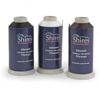 Shires - Porta Carretes Trenzado - Color a Elegir Negro, Blanco o Café - Blanco