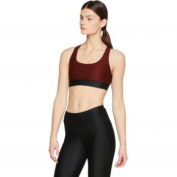 Sujetador deportivo Under Armour para mujer con espalda cruzada Jacquard Q3, Mujer, 1321989-890, Radio Red/Black, Large