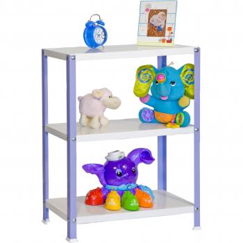 Estantería SIMONHOME CLASSIC MINI 3/300 VIOLETA/BLANCO - V02100204908033 - Simon Rack, Estantería metálica con tornillos Homeclassic Color 3/300 Simonrack