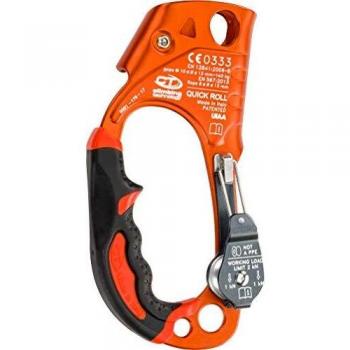 Climbing Technology Quick Roll Right Ascender with Pulley - EN 12841/EN 567, Orange