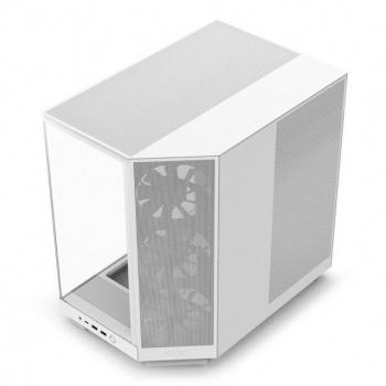 NZXT H6 Flow RGB Black ATX Mid-Tower Case with 3 Front Fans and Airflow Design