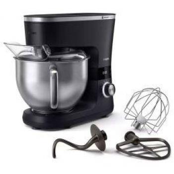 Robot de cocina Philips HR7962/01 Series 7000, 1000 W, 5.5 L, ProKnead Tecnología, incluye gancho para amasar, batidor y varilla