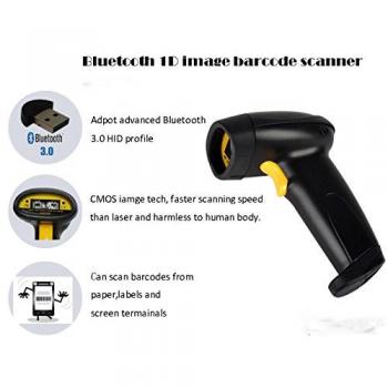 2165 Bluetooth Wireless 1d CCD Image Barcode Scanner,Supports Windows, Android, iOS,OS, Works with iPad, iPhone, Android Phones, Tablets or Computers，Scan the bar code on mobile phone screen