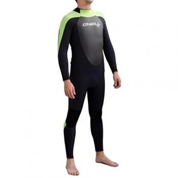 2017 O'Neill Epic 5/4mm Back Zip GBS Wetsuit BLACK / DAY GLO 4217 Wetsuit Sizes - Medium
