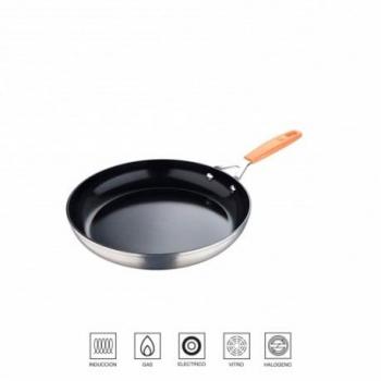 San Ignacio Compact Sartén de Aluminio Forjado de 28cm con Revestimiento Antiadherente