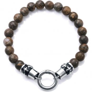 Pulsera de hombre Viceroy Beat de acero con piedras naturales