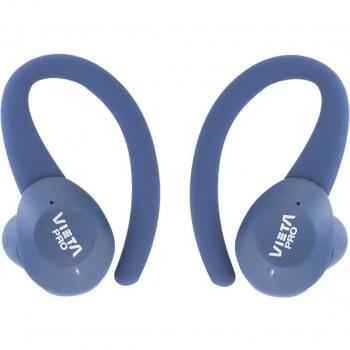 Vieta Pro Auriculares True Wireless Match 2, Bluetooth 5.3, Micrófono Integrado, Resistencia al Agua IPX6, Gancho Deportivo, hasta 32 Horas de Autonomía, Az