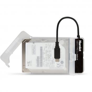 Adaptador USB 3.1 Type-C a SATA III para conectar discos duros o unidades SSD, caja de almacenamiento externa 2.5