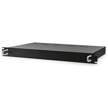 Rack vacío 480 mm (19) 1 HE, carcasa para montaje en rack, color negro