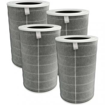 Filtro de Aire H12 de Carbón Activo Compatible con Xiaomi Smart Air Purifier 4 Pro - Paquete de 4 Unidades - Vhbw