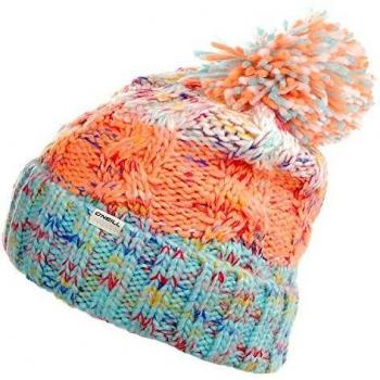 O'NEILL Gorro con pompón niña Pop Melange Azul-Naranja - Talla única