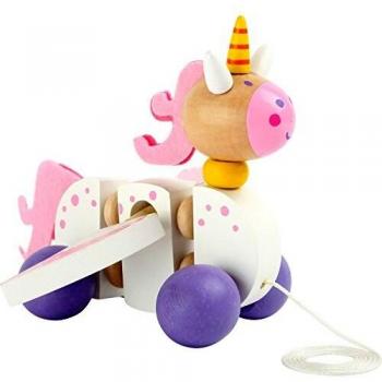 Unicornio de Madera para arrastrar