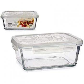 Vivalto Fiambrera Rectangular Grande 140CL Tapa, Multicolor, 16 x 8.5 x 22.5 cm