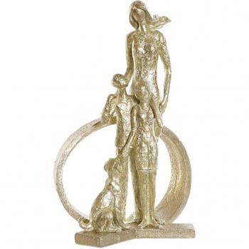 Figura Decorativa DKD Home Decor Dorado Resina Moderno Familia 26 x 14,5 x 39 cm