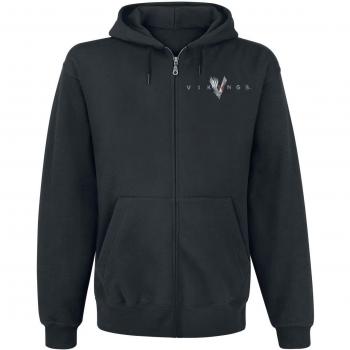 Vikings Welcome To Valhalla Sudadera capucha con cremallera Negro L