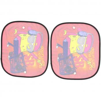 Bob Esponja BOB5018 Cortinillas para Coche, Rojo