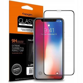 Spigen GLAS.tR Slim FC para iPhone XR / iPhone 11 (6.1) - Protector de pantalla de vidrio templado