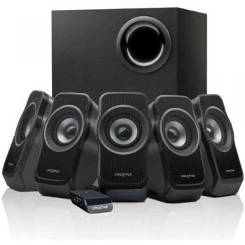 Creative Inspire A520 5.1 - Sistema de altavoces para ordenador, color negro