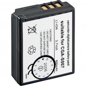 Wentronic CAM f/ CGA-S007/DMW-BCD10 800mAh Li-Ion - Batería/Pila recargable