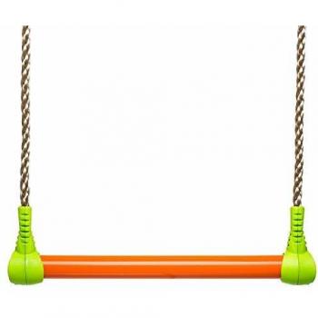 Trapecio de Metal Trigano Verde y Naranja para Pórtico 1,90 a 2,50 m - Ideal para Niños de 3 a 12 Años