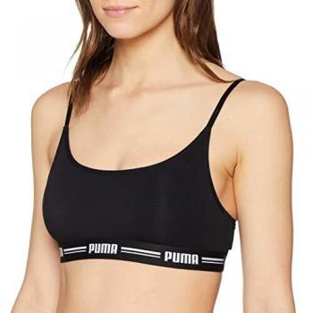 Puma - Sujetador Deportivo - Liso - para Mujer Black