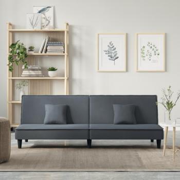 vidaXL Dark Grey Velvet Sofa Bed