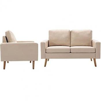 vidaXL Conjunto de Sofás 2 Piezas Silla Butaca Sillón Asiento Dormitorio Sala de Estar Salón Mueble