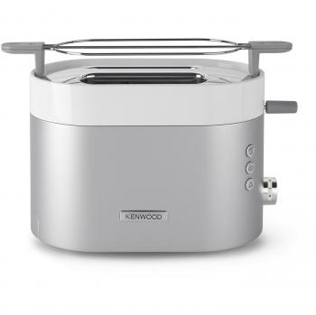 Kenwood TCM 401 TT - Tostador, 5 niveles de tostado, 2 ranuras, descongelar, bandeja recogemigas, color plata
