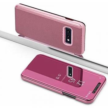 Funda Cool Flip Cover para Samsung G970 Galaxy S10e Clear View Rosa