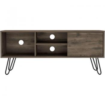 Mueble para Televisor Z 115 Andorra, capacidad para 50, en madera manufacturada de bellota, dimensiones 50 cm x 115 cm x 35 cm