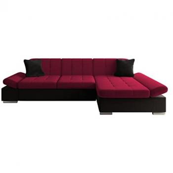 Sofá rinconero Comfivo 152 con función de descanso y caja de ropa de cama, 278 x 161 x 76 cm