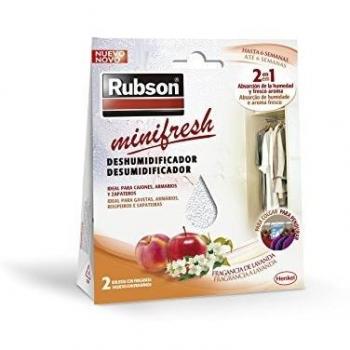 Rubson Minifresh Deshumificador para Armarios Fragancia A Fruta, Blanco