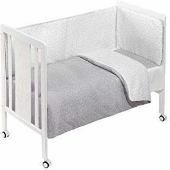 INTERBABY - Cuna Monet Premium con Textil Universo Gris
