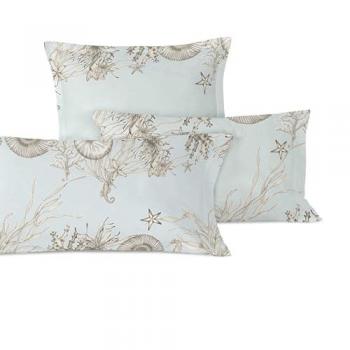 Funda de Almohada Coral Reef Multicolor 45x110 cm (Cama 90), 100% Algodón, Calidad 150