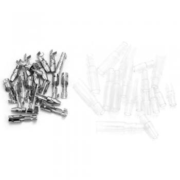 10 Par Terminal Bala Conector + Aislamiento Cubiertas para Motos Motocicleta Motora