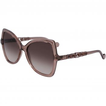 Liu Jo LJ774S Women's Butterfly-Shaped Acetate Sunglasses, Color 200 Brown, Size 57