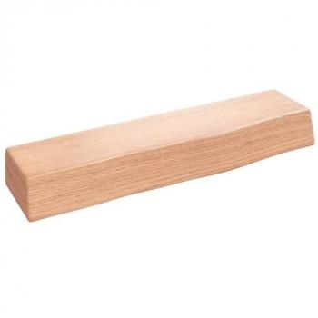 Estante de pared de madera de roble macizo tratado marrón claro 40x10x6 cm