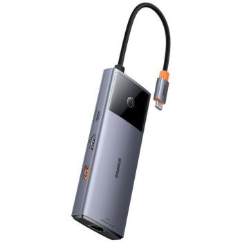 Baseus Metal Gleam Series 2 USB-C 6-in-1 Hub with HDMI 4K, Dual USB-A, and Ethernet RJ45