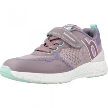 Biomecanics - Zapatillas deportivas para niña 241271G MAT Lila con suela de alto rendimiento, cierre de cordones y diseño elástico