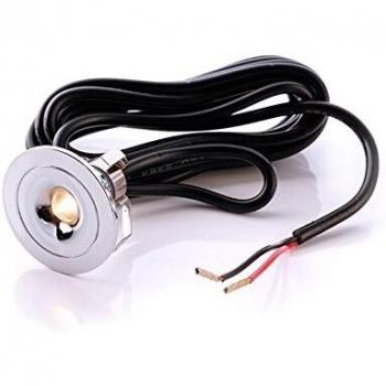 Lámpara de Techo Empotrable LED Punto Lumi, Plata, 1 W, 3000 K, IP44