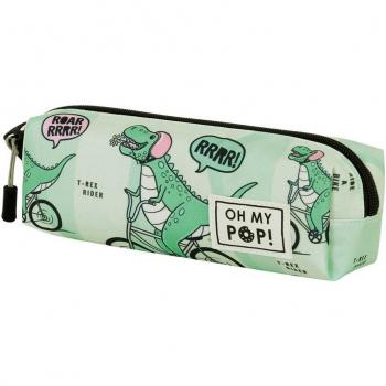 Estuche Portatodo Cuadrado FAN 2.0 Dinorr Oh My Pop! Karactermania Verde