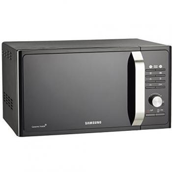 Samsung MG23F302TAK - Microondas, color Negro/plata, 40 x 49 x 30 cm