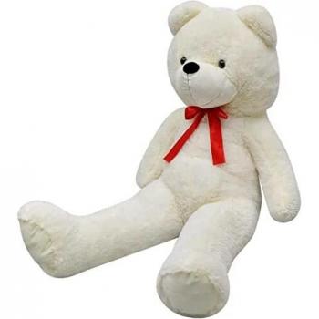 vidaXL Oso de Peluche Gigante XXL 160 cm Blanco Osito de Juguete Extra Grande