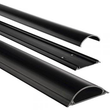 Hama - Organizador de cables semicircular, color negro