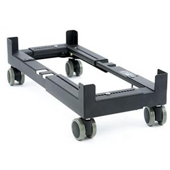 Soporte para CPU Bajo Mesa Donkey PC de Acero Negro con Ruedas Ultra-Resistentes y Capacidad Máxima de 65Kg