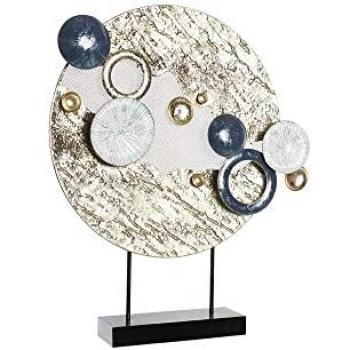 Figura Decorativa DKD Home Decor Azul Dorado Metal Blanco (52 x 8,3 x 61 cm)