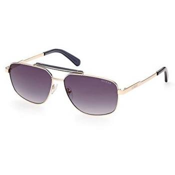 Guess Men's Gold Aviator Sunglasses with Smoke Gradient Lenses - One Size