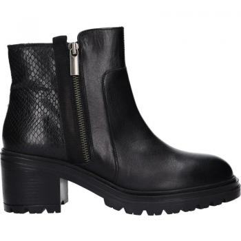 Botines de Mujer Geox D Damiana B, color negro, diseño elegante y moderno, material impermeable, suela antideslizante y transpirable